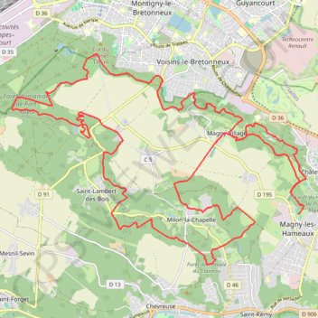 Itinéraire Trail des 7 hameaux, distance, dénivelé, altitude, carte, profil, trace GPS