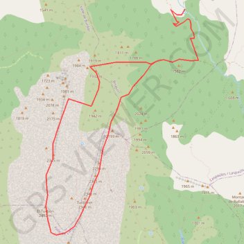 Itinéraire Turbón depuis la Muria, distance, dénivelé, altitude, carte, profil, trace GPS