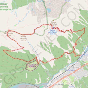 Itinéraire Traversée de l'Aiguillette du Brévent - Tête de Lapaz, distance, dénivelé, altitude, carte, profil, trace GPS
