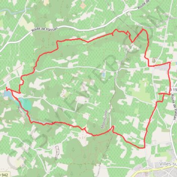 Itinéraire Petite rando du lac des salettes Mormoiron, distance, dénivelé, altitude, carte, profil, trace GPS