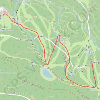 Itinéraire Le retour vers la mauselaine, distance, dénivelé, altitude, carte, profil, trace GPS
