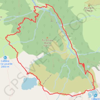 Itinéraire Cirque de Cagateille, distance, dénivelé, altitude, carte, profil, trace GPS