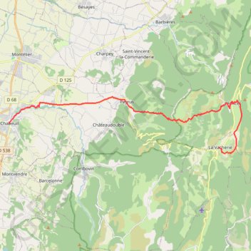 Itinéraire Chemin de la Sainte Baume, 4ème tronçon, distance, dénivelé, altitude, carte, profil, trace GPS