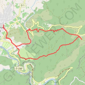 Itinéraire Rando vallon pont d'arc, distance, dénivelé, altitude, carte, profil, trace GPS