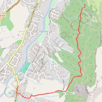 Itinéraire Saint-Péray Marche à pied, distance, dénivelé, altitude, carte, profil, trace GPS