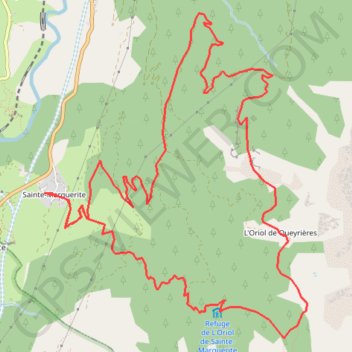 Itinéraire Rando vers les deux Oriols, distance, dénivelé, altitude, carte, profil, trace GPS