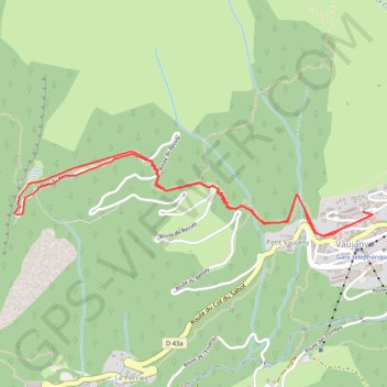 Itinéraire Le Collet Vaujany, distance, dénivelé, altitude, carte, profil, trace GPS