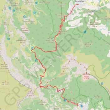 Itinéraire Cilaos, Mafate, La Nouvelle, Salazie, distance, dénivelé, altitude, carte, profil, trace GPS