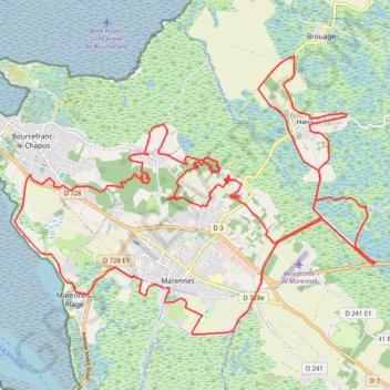 Itinéraire La Marennaise - Marennes, distance, dénivelé, altitude, carte, profil, trace GPS
