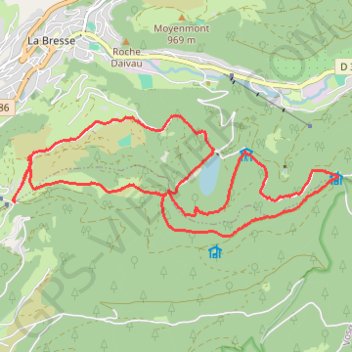 Itinéraire La Bresse, Lac des Corbeaux et bergerie, distance, dénivelé, altitude, carte, profil, trace GPS