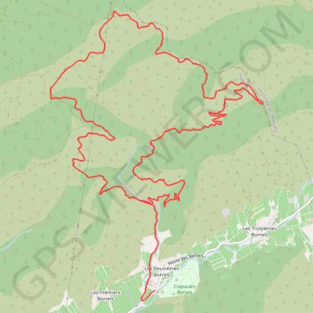 Itinéraire Hyères - Tour des Borrels, distance, dénivelé, altitude, carte, profil, trace GPS