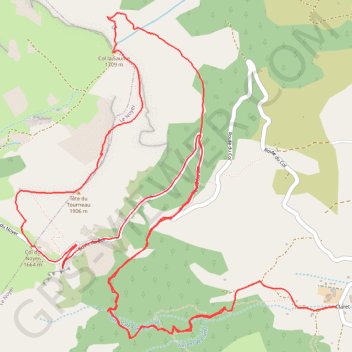 Itinéraire Trace col de la Saume, distance, dénivelé, altitude, carte, profil, trace GPS