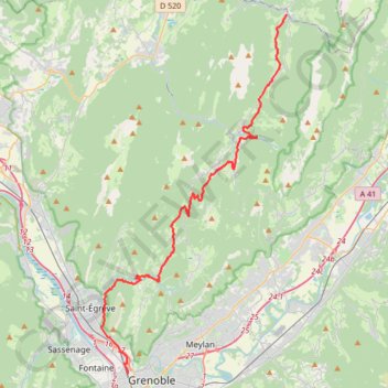 Itinéraire Th-Gr J6 17-06-24-18769263, distance, dénivelé, altitude, carte, profil, trace GPS