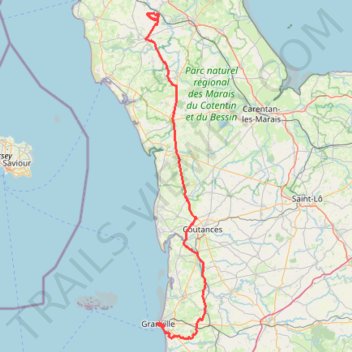 Itinéraire TM2026 ET5 SOTTEVAST / GRANVILLE V2 Coté Mer-22534520, distance, dénivelé, altitude, carte, profil, trace GPS