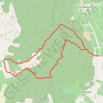Itinéraire Vallon des Pousselons - LA CRAU - 83, distance, dénivelé, altitude, carte, profil, trace GPS