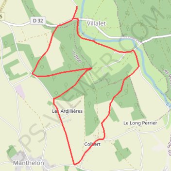 Itinéraire Circuit des Rouliers - Villalet, distance, dénivelé, altitude, carte, profil, trace GPS