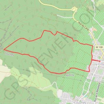Itinéraire La roche qui pleure, distance, dénivelé, altitude, carte, profil, trace GPS