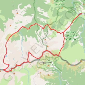 Itinéraire Pic du Géant ou Bastiments, distance, dénivelé, altitude, carte, profil, trace GPS