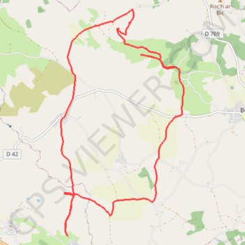 Itinéraire La Feuillée - Berrien (circuit des quatre chênes de la lande), distance, dénivelé, altitude, carte, profil, trace GPS
