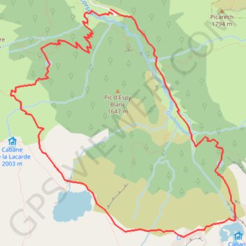 Itinéraire Le cirque de Cagateille, distance, dénivelé, altitude, carte, profil, trace GPS