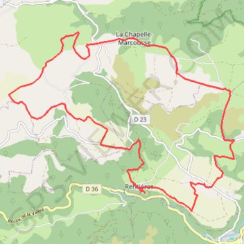 Itinéraire Rentières en Cézalier, distance, dénivelé, altitude, carte, profil, trace GPS