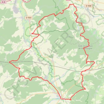 Itinéraire Tour des Hauts de Meuse (2021), distance, dénivelé, altitude, carte, profil, trace GPS