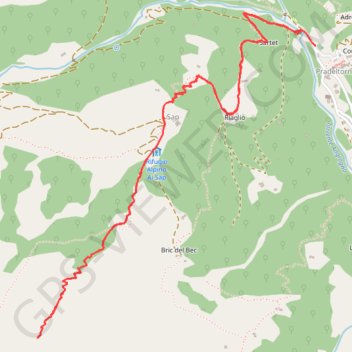 Itinéraire Punta Piattina, distance, dénivelé, altitude, carte, profil, trace GPS