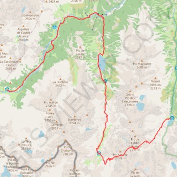 Itinéraire Trek-J2-G2.2, distance, dénivelé, altitude, carte, profil, trace GPS