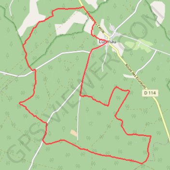 Itinéraire Étangs et pinèdes autour de Lucmau, distance, dénivelé, altitude, carte, profil, trace GPS