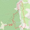 Itinéraire Pas de Peyrole en boucle depuis Valcroissant (Vercors), distance, dénivelé, altitude, carte, profil, trace GPS