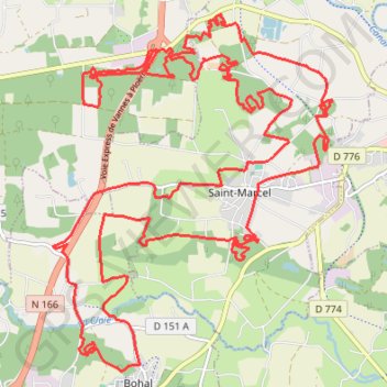 Itinéraire Rando Saint-Marcel, distance, dénivelé, altitude, carte, profil, trace GPS