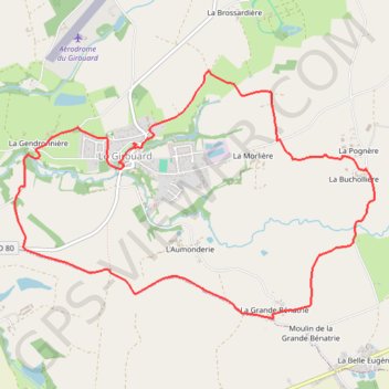 Itinéraire Sentier de la Vallée de la Ciboule - LE GIROUARD (85), distance, dénivelé, altitude, carte, profil, trace GPS