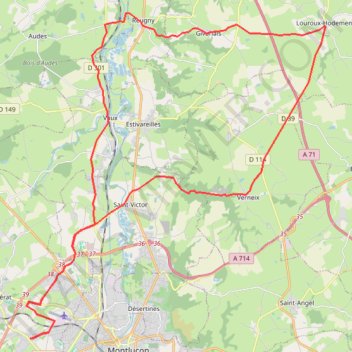 Itinéraire Circuit Sa 18 Jan, distance, dénivelé, altitude, carte, profil, trace GPS