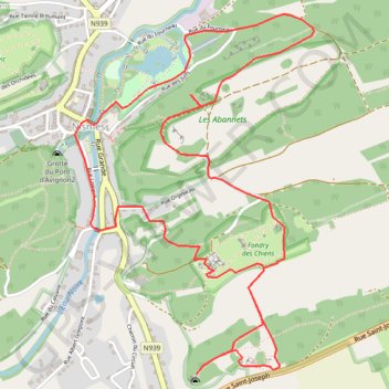 Itinéraire Le Fondry des Chiens &amp; La Roche Trouée (OTV), distance, dénivelé, altitude, carte, profil, trace GPS