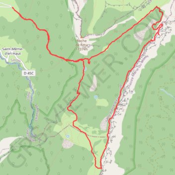 Itinéraire Défilé Magique et Tunnel du Trèfle, distance, dénivelé, altitude, carte, profil, trace GPS