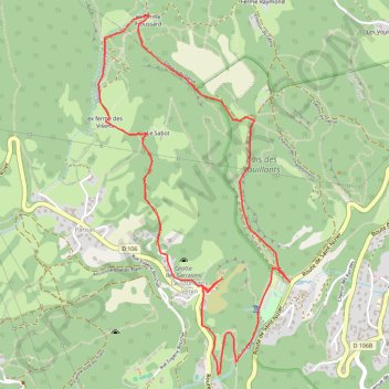 Itinéraire Footing aux Vouillants, distance, dénivelé, altitude, carte, profil, trace GPS