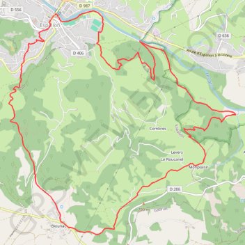 Itinéraire Espalion - Abbaye de Bonneval, distance, dénivelé, altitude, carte, profil, trace GPS