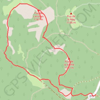 Itinéraire puydelavache, distance, dénivelé, altitude, carte, profil, trace GPS