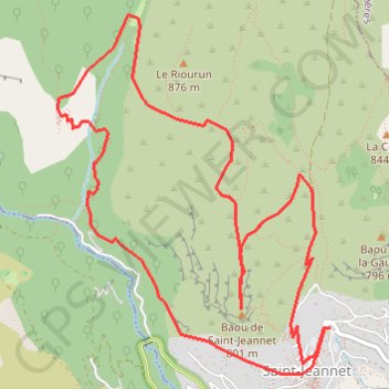 Itinéraire Baou de Saint Jeannet et Castelet, distance, dénivelé, altitude, carte, profil, trace GPS
