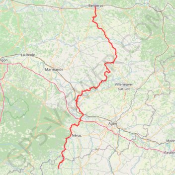 Itinéraire GR® 654 le chemin vers Saint-Jacques-de-Compostelle via Vézelay, distance, dénivelé, altitude, carte, profil, trace GPS