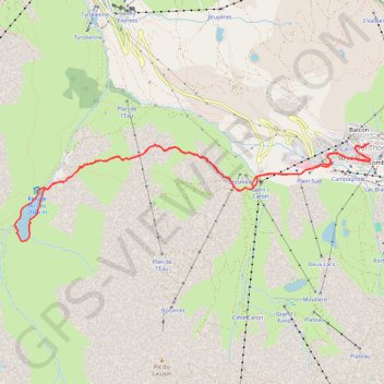 Itinéraire LAC DE LOU (par Val Thorens), distance, dénivelé, altitude, carte, profil, trace GPS