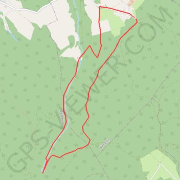 Itinéraire Source du Durbion - Le Void de la Borde, distance, dénivelé, altitude, carte, profil, trace GPS