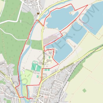 Itinéraire Autour du château de Montitgny, distance, dénivelé, altitude, carte, profil, trace GPS