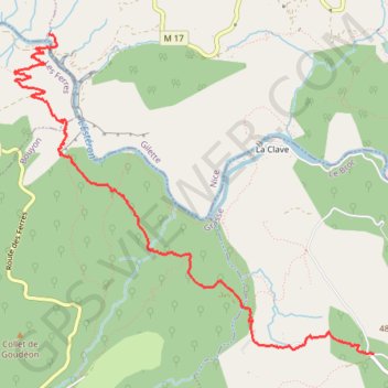 Itinéraire Pont de la cerise, distance, dénivelé, altitude, carte, profil, trace GPS