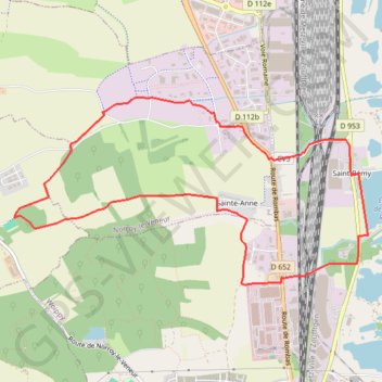 Itinéraire Woippy-Saint-Rémy, distance, dénivelé, altitude, carte, profil, trace GPS