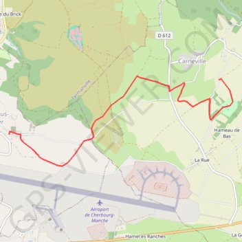 Itinéraire Etape 7 - MAUPERTUS-SUR-MER à CARNEVILLE, distance, dénivelé, altitude, carte, profil, trace GPS