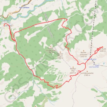 Itinéraire Via ferrata Videmanette, distance, dénivelé, altitude, carte, profil, trace GPS