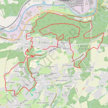 Itinéraire Trail de la Chandeleur, distance, dénivelé, altitude, carte, profil, trace GPS