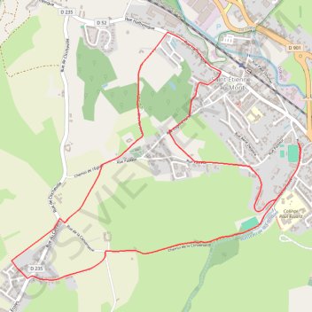 Itinéraire Sentier de la Chapelle - Saint-Etienne-au-Mont, distance, dénivelé, altitude, carte, profil, trace GPS