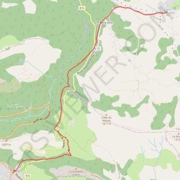 Itinéraire Saint-Vallier-de-Thiey - Caussols, distance, dénivelé, altitude, carte, profil, trace GPS